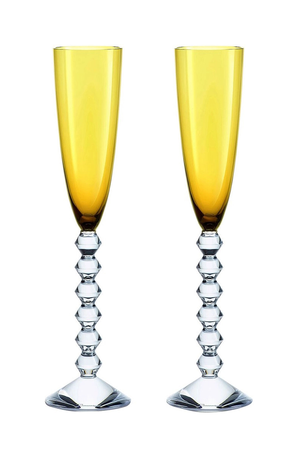 Набор из 2-х бокалов для шампанского VEGA 175 мл хрусталь желтый