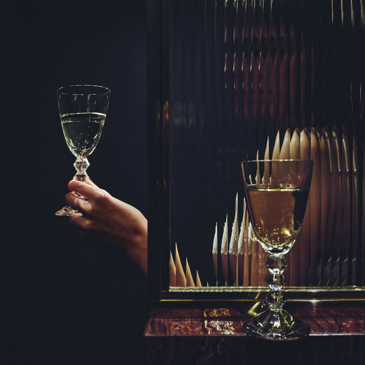 Бокал для вина VEGA №3 на средней ножке 200 мл хрусталь прозрачный – 2