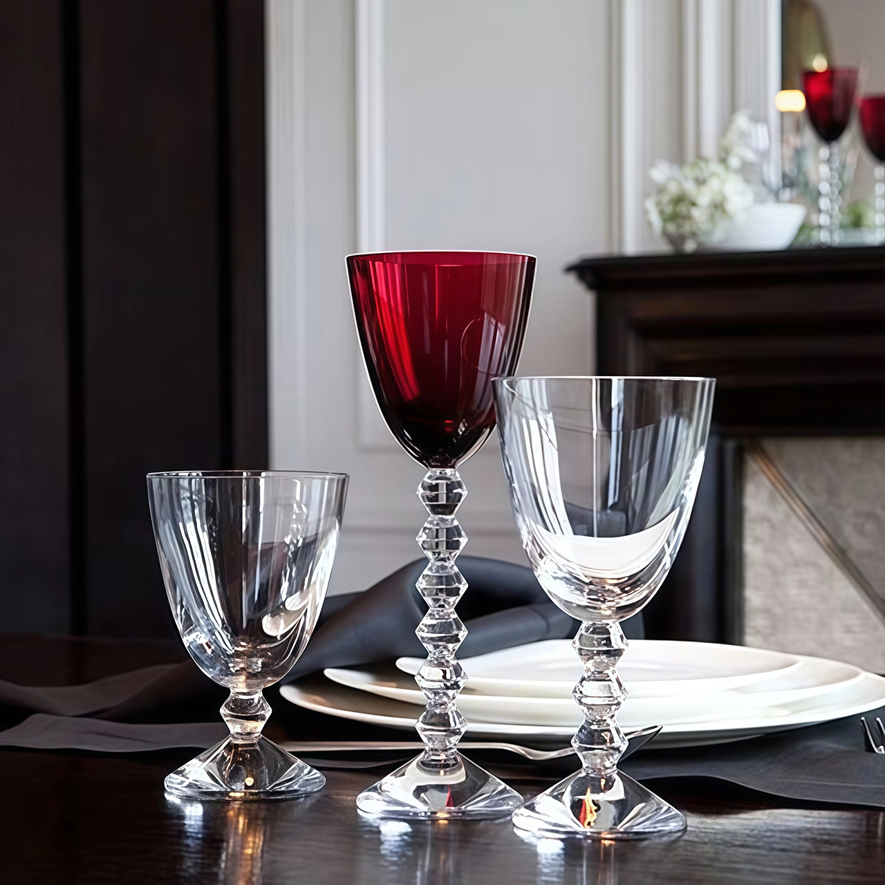 Бокал для вина VEGA №3 на средней ножке 200 мл хрусталь прозрачный Baccarat 1365103