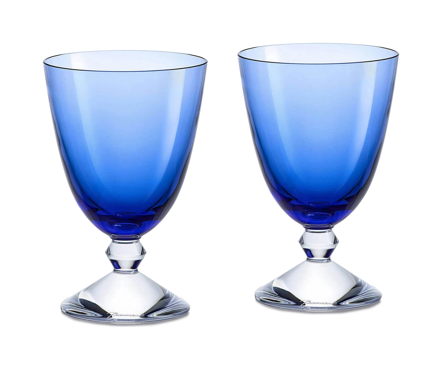 Набор из 2-х бокалов для вина VEGA 290 мл хрусталь голубой