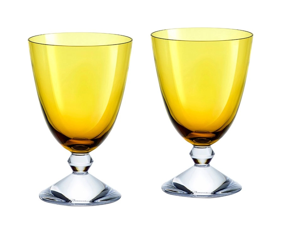 Набор из 2-х бокалов для вина VEGA 290 мл хрусталь желтый