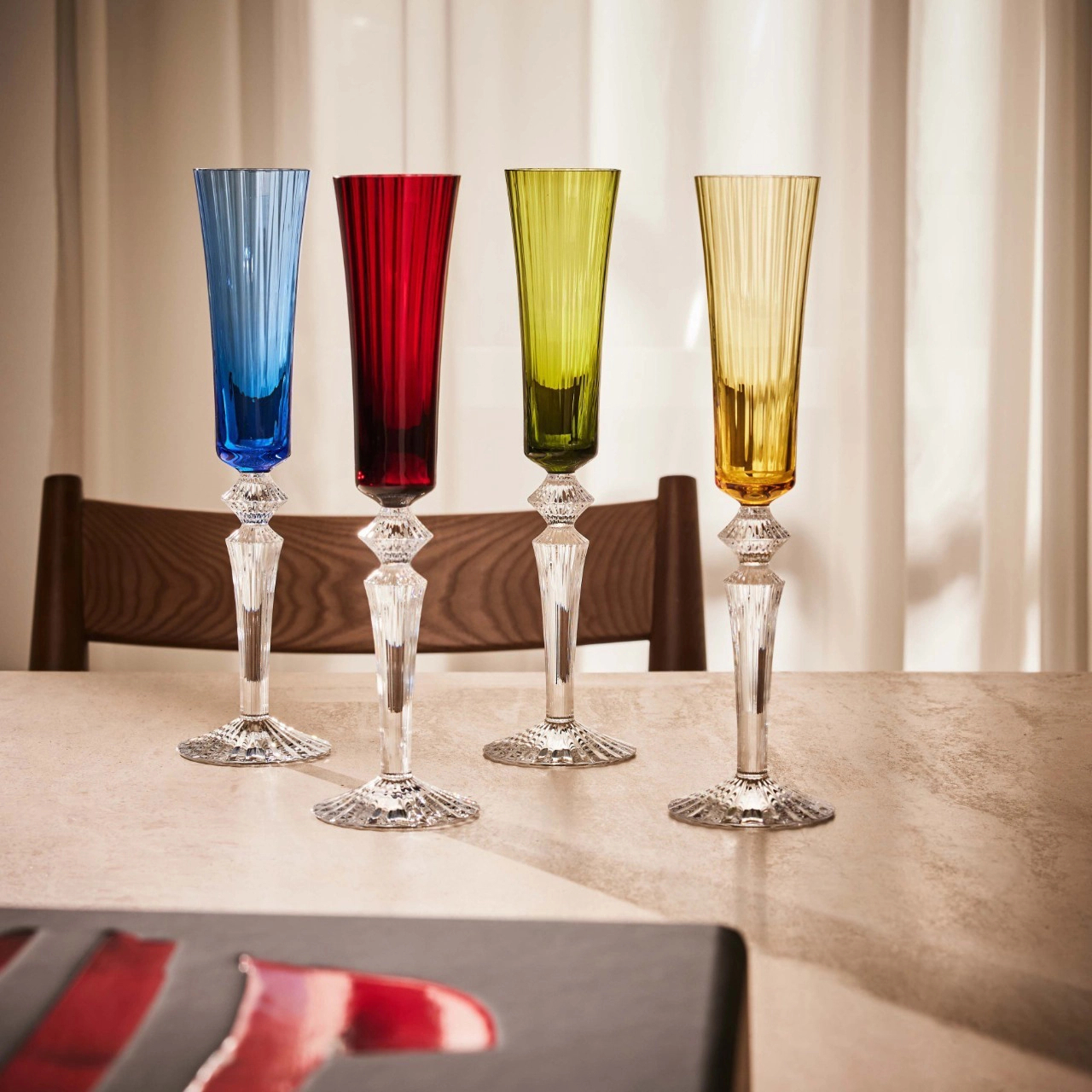 Набор из 2-х бокалов для шампанского MILLE NUITS 170 мл хрусталь янтарный Baccarat 2811584