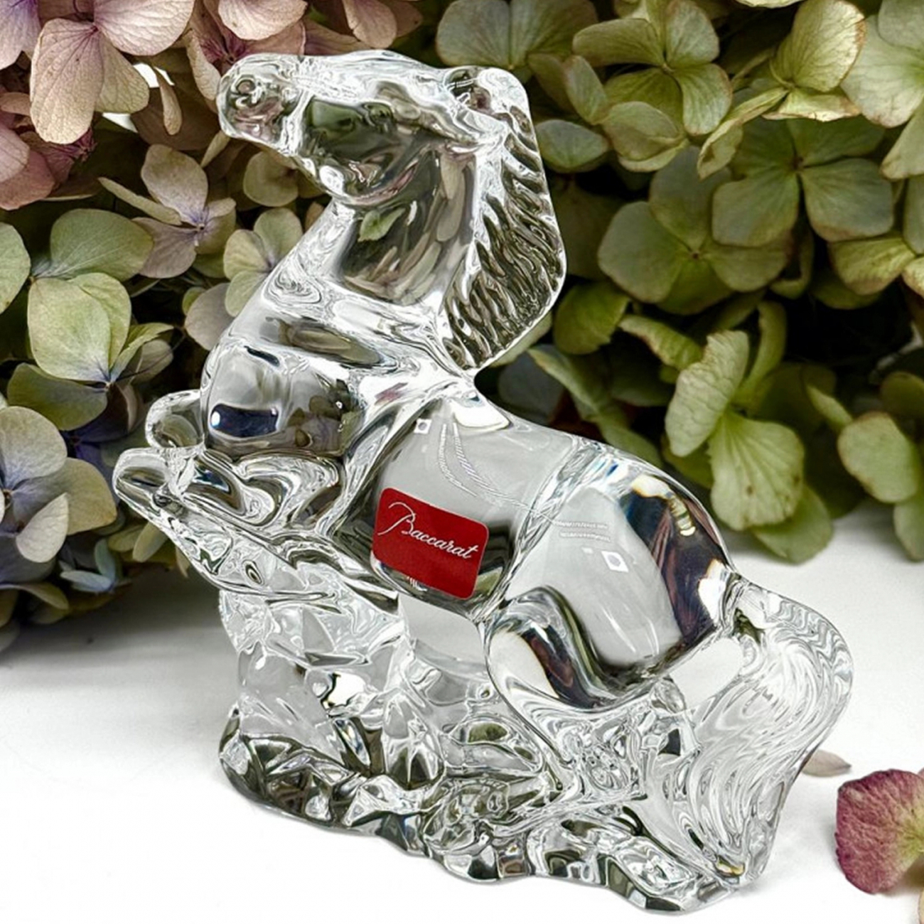 Статуэтка Лошадь 12 см хрусталь прозрачная – 2