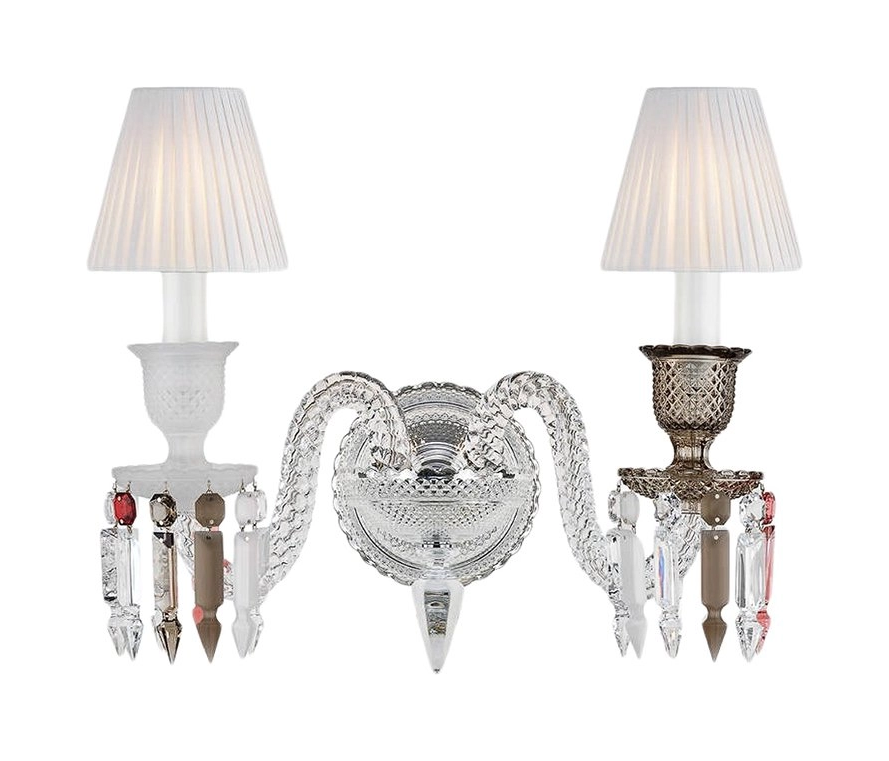 Настенный светильник ZENITH FLOU 36 см хрусталь прозрачный, дымчатый – 2