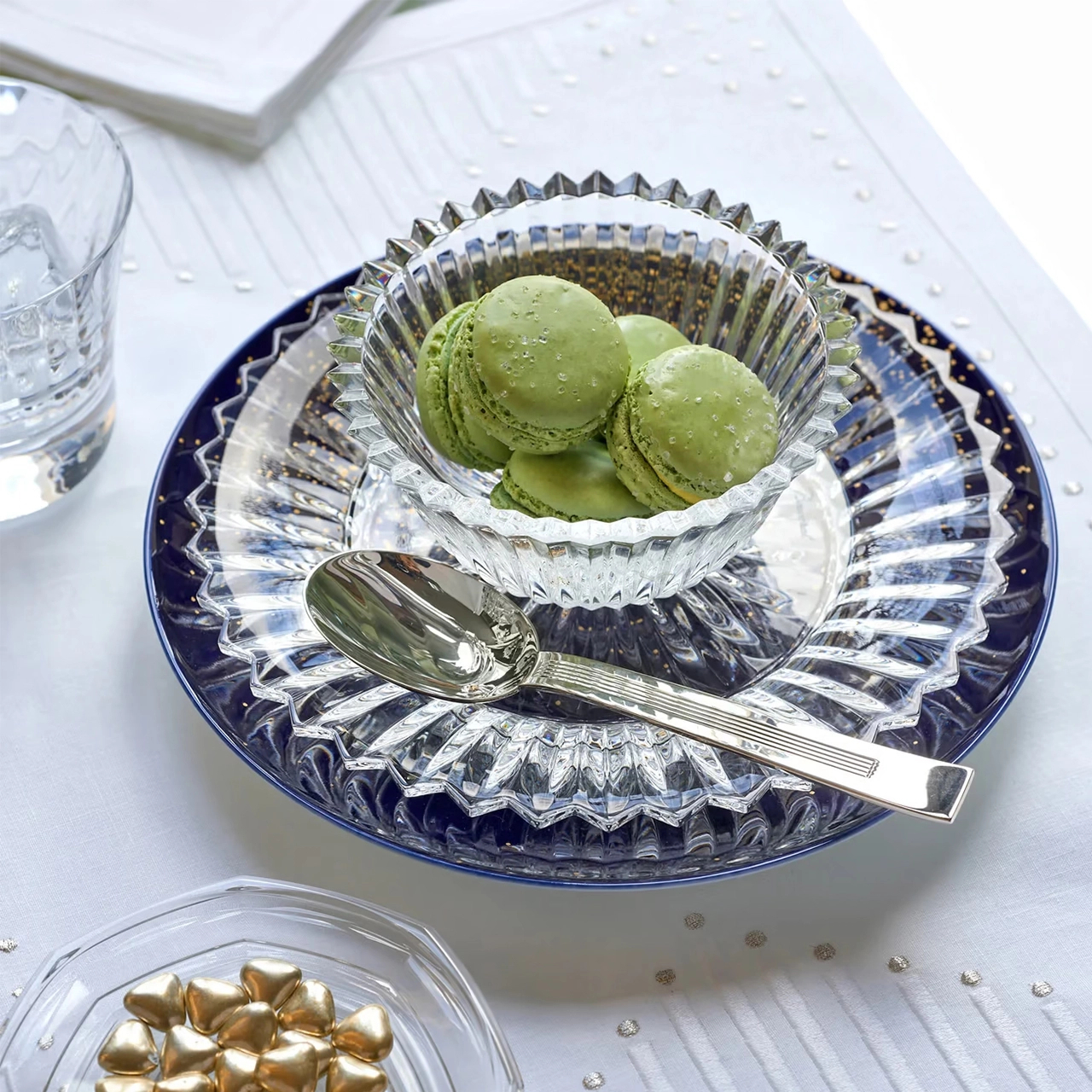 Тарелка салатная MILLE NUITS 19.5 см хрусталь – 2