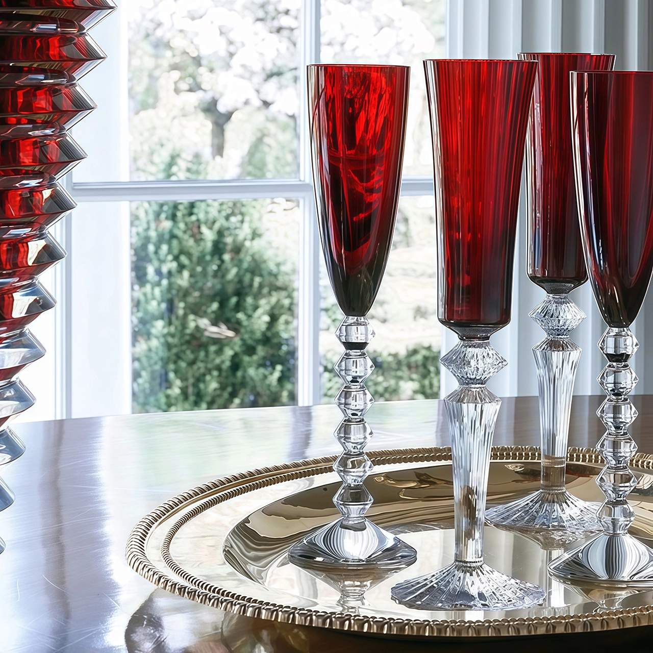 Бокал для шампанского MILLE NUITS 170 мл хрусталь красный Baccarat 2105458