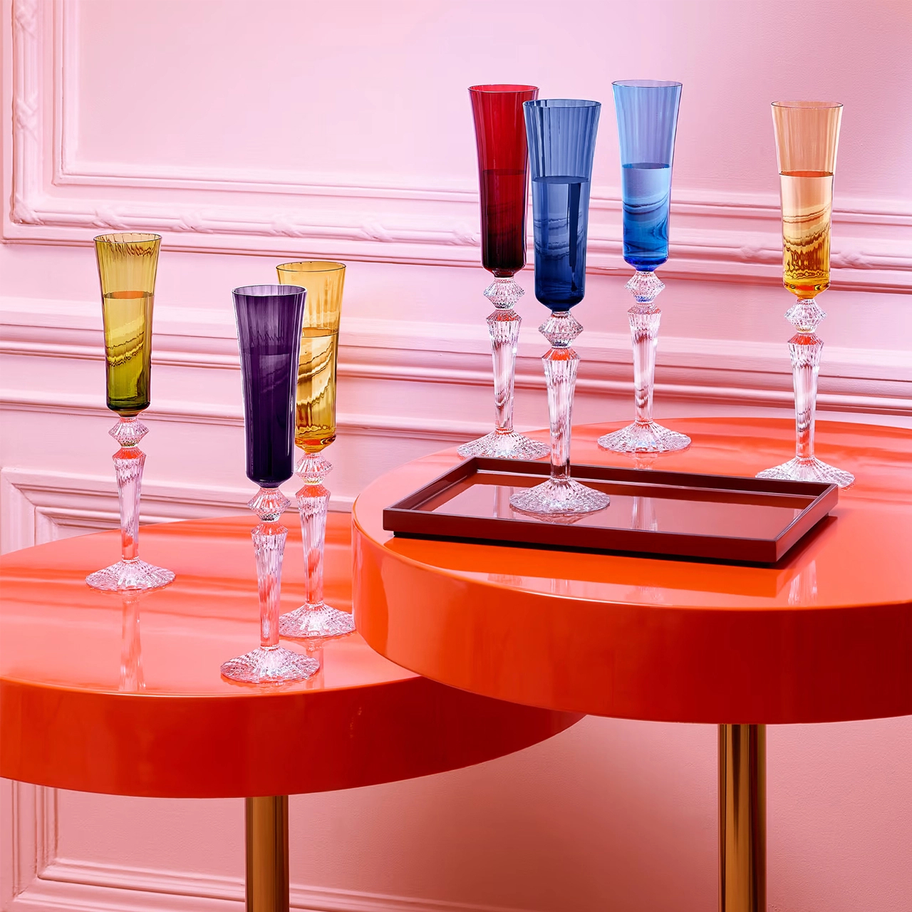 Бокал для шампанского MILLE NUITS 170 мл хрусталь красный Baccarat 2105458