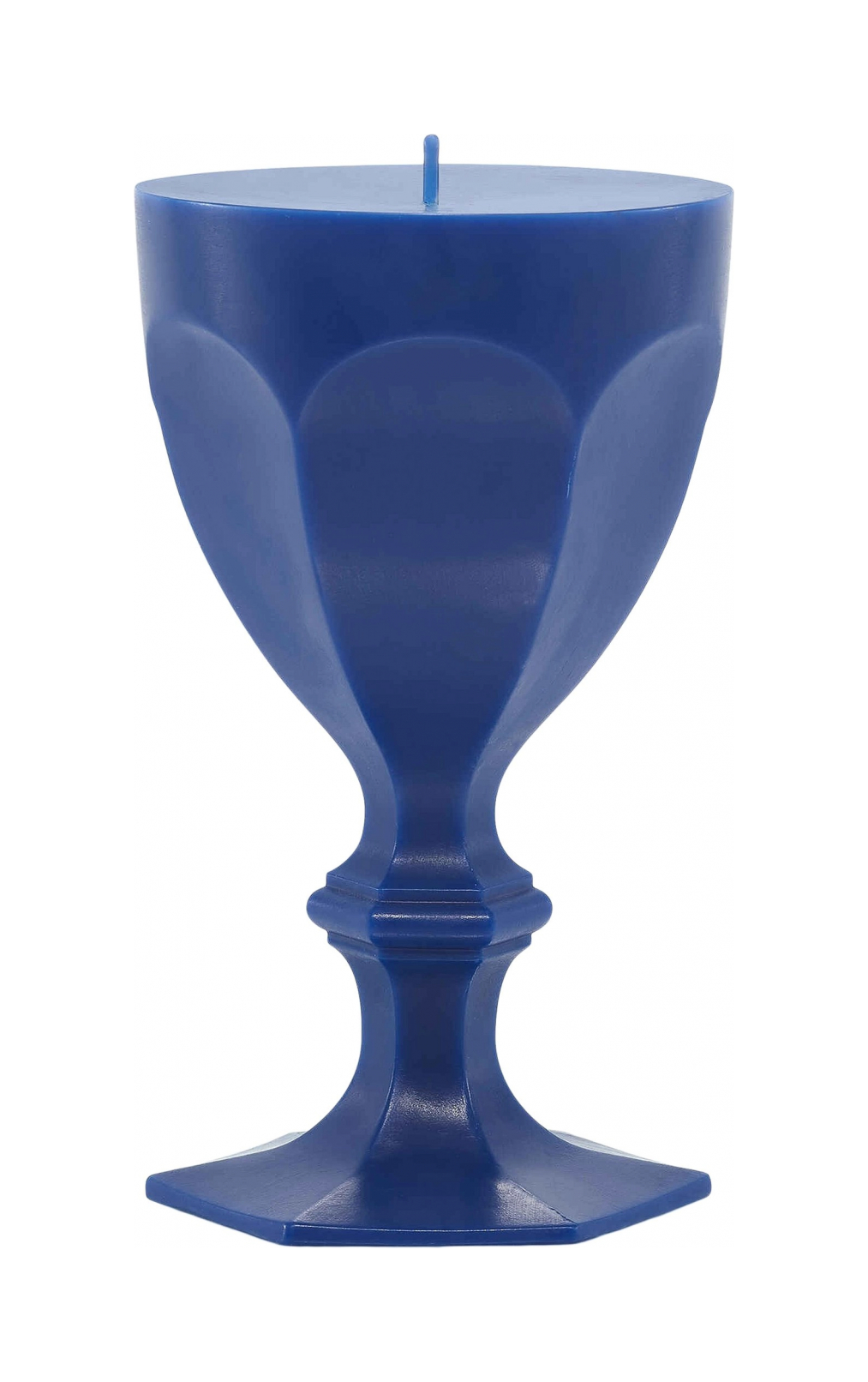 Свеча HARCOURT в форме бокала синяя