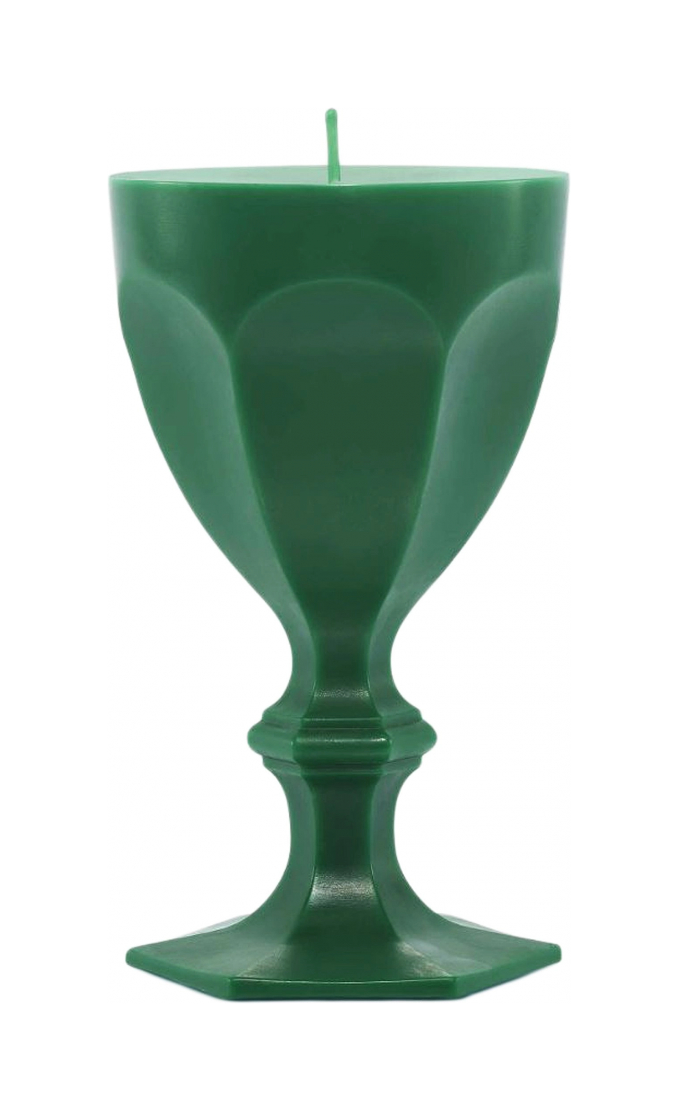 Свеча HARCOURT в форме бокала зеленая