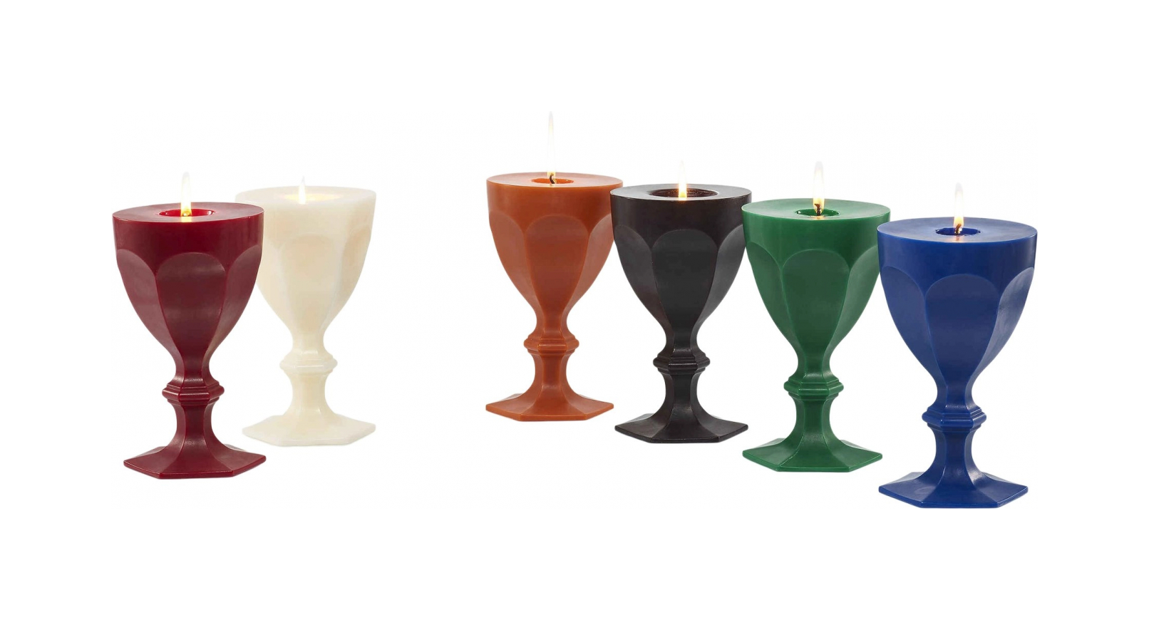 Свеча HARCOURT в форме бокала зеленая – 2