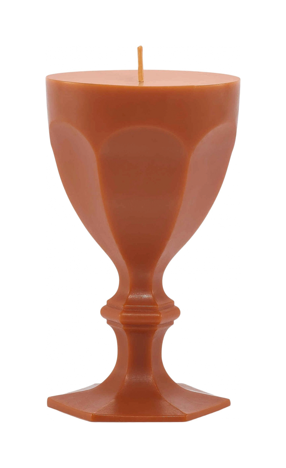 Свеча HARCOURT в форме бокала оранжевая