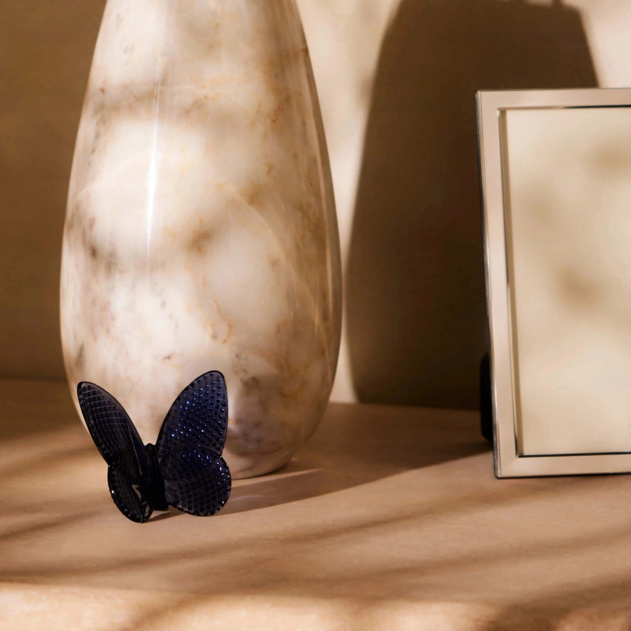 Статуэтка LUCKY BUTTERFLY DIAMOND Бабочка 8 см полуночно-синяя хрусталь Baccarat 2814726