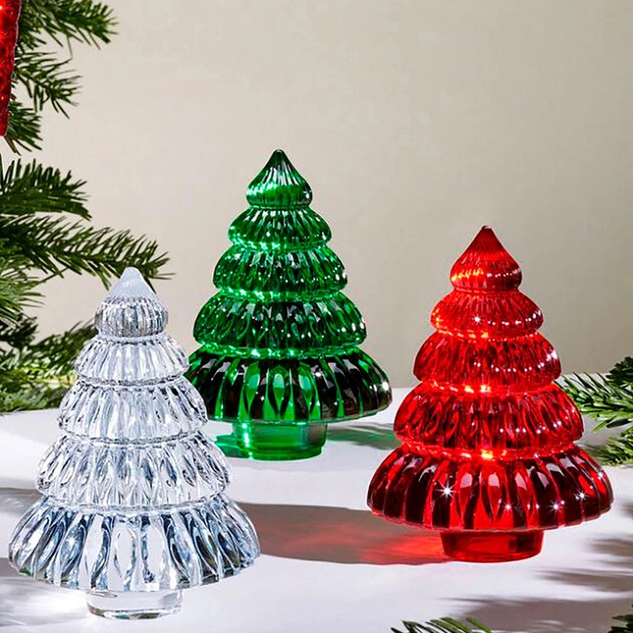 Скульптура ENCHANTING Ель 12 см хрусталь прозрачная Baccarat 2815636