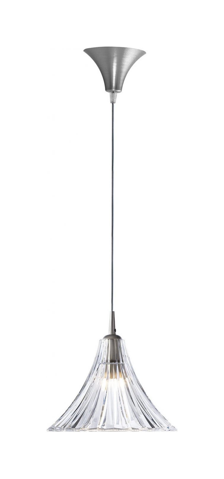 Лампа подвесная MILLE NUITS 25 см хрусталь прозрачная