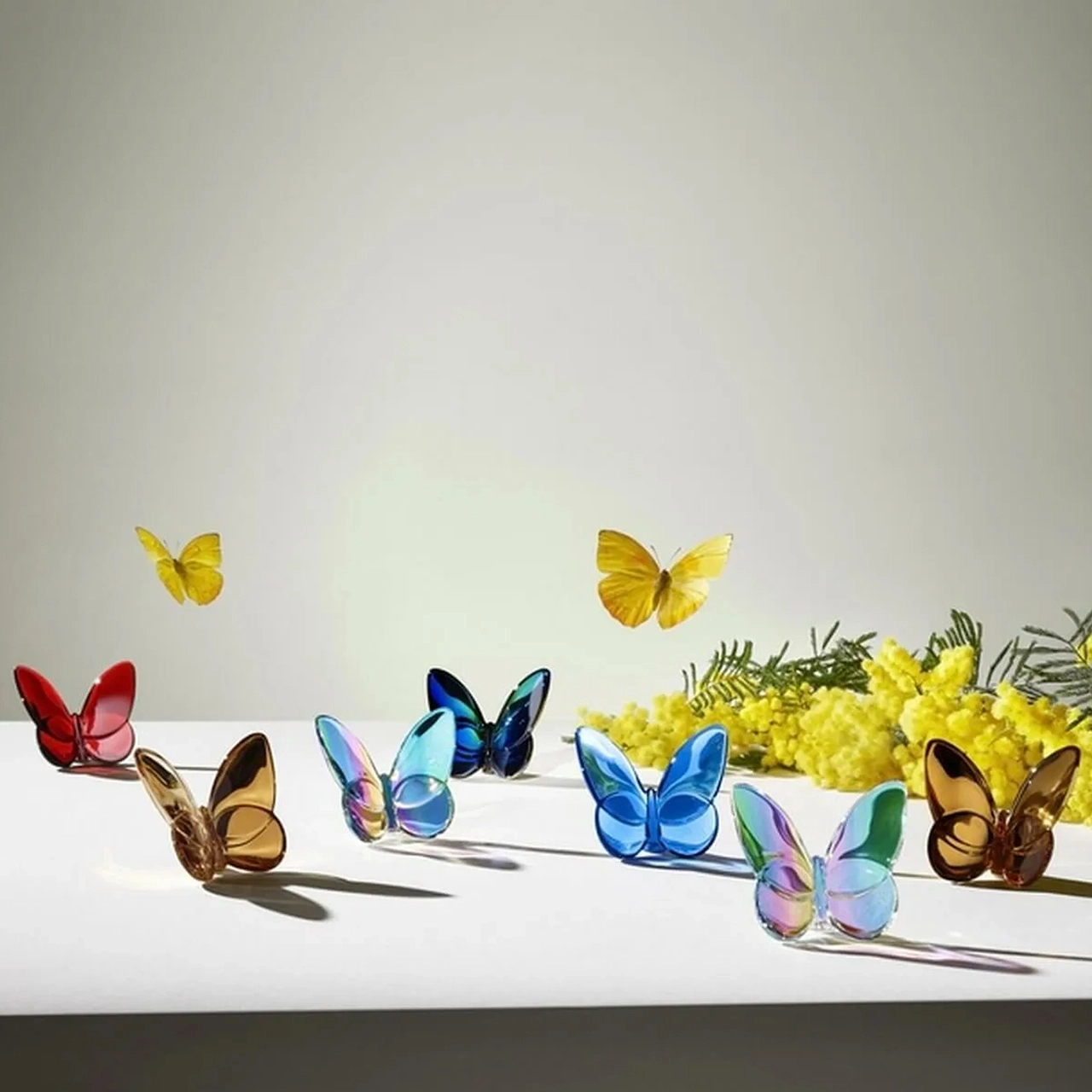 Статуэтка LUCKY BUTTERFLY Бабочка 8 см желтая хрусталь Baccarat 2102549