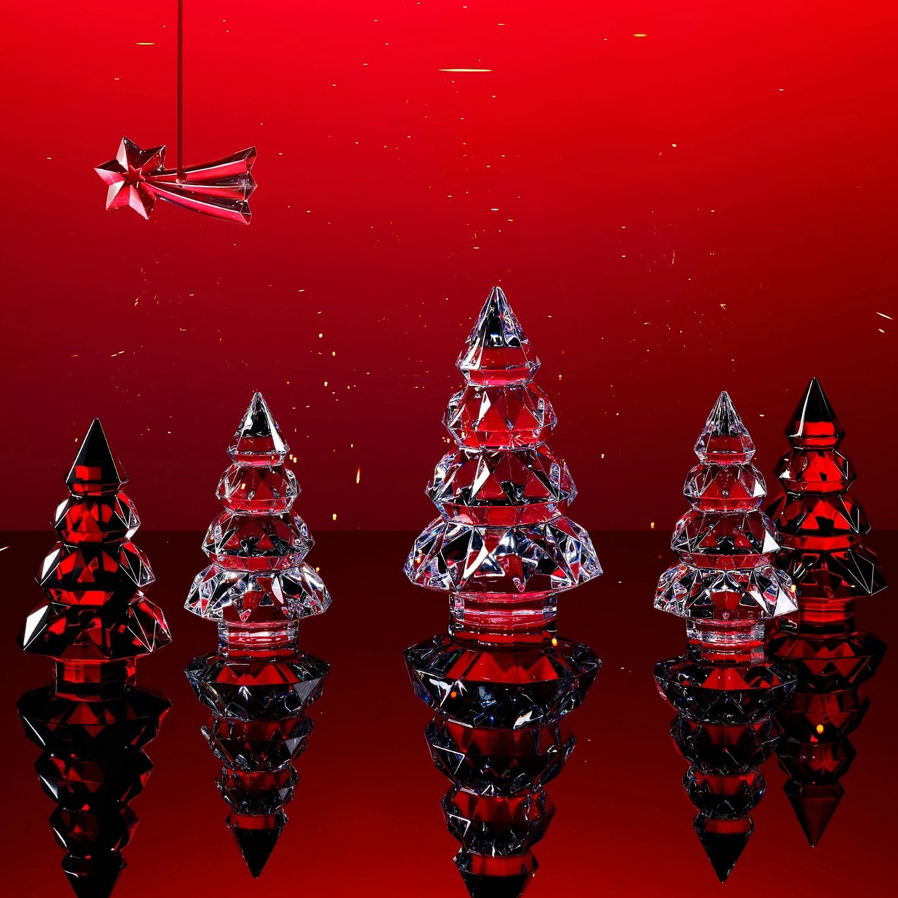 Елочная игрушка SHOOTING STAR 8 см хрусталь прозрачная – 2