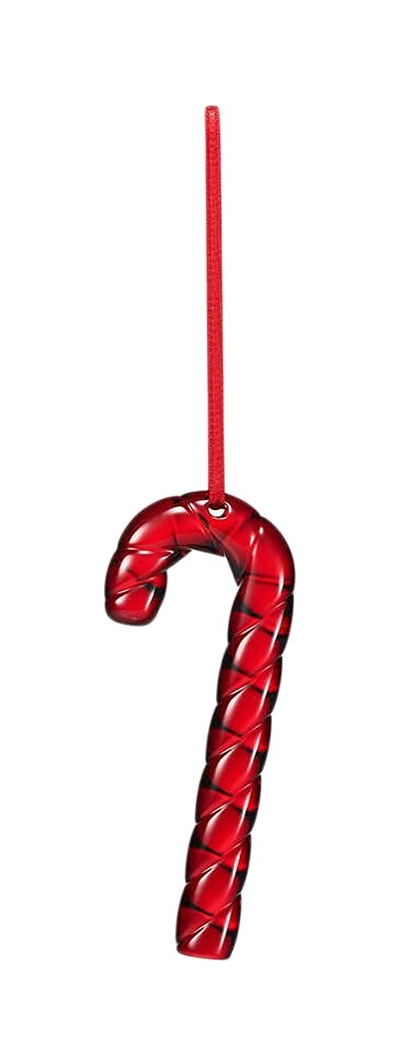 Елочная игрушка CANDY CANE 10 см хрусталь красная