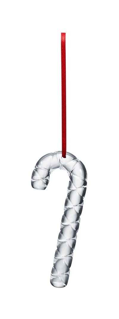 Елочная игрушка CANDY CANE 10 см хрусталь прозрачная