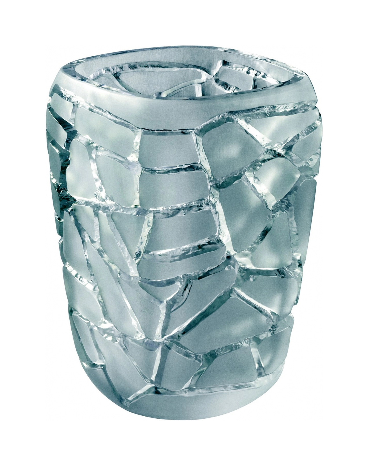 Ваза Magnitude 20 см бирюзовая, хрусталь