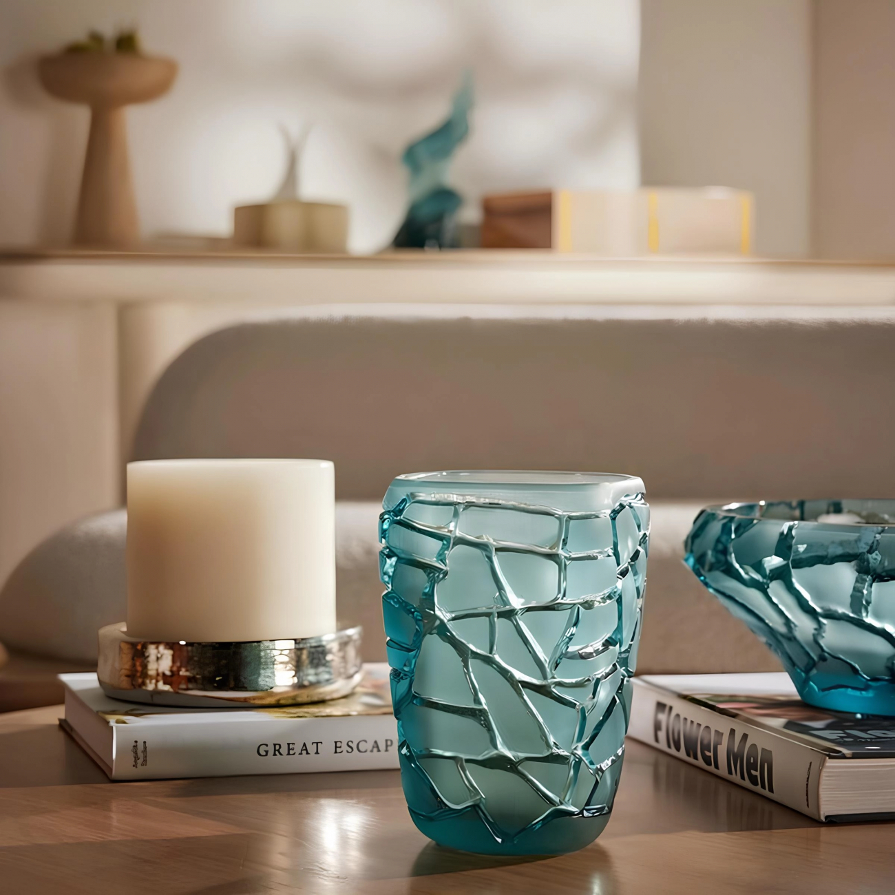 Ваза Magnitude 20 см бирюзовая, хрусталь – 2