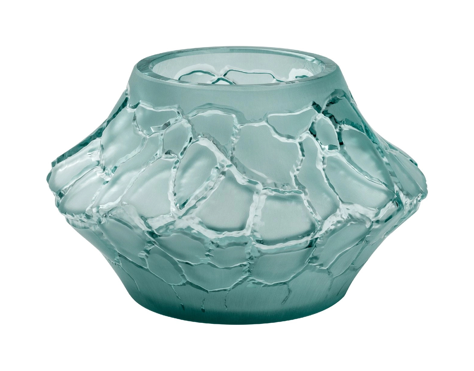 Ваза Caldera 10.3 см бирюзовая, хрусталь