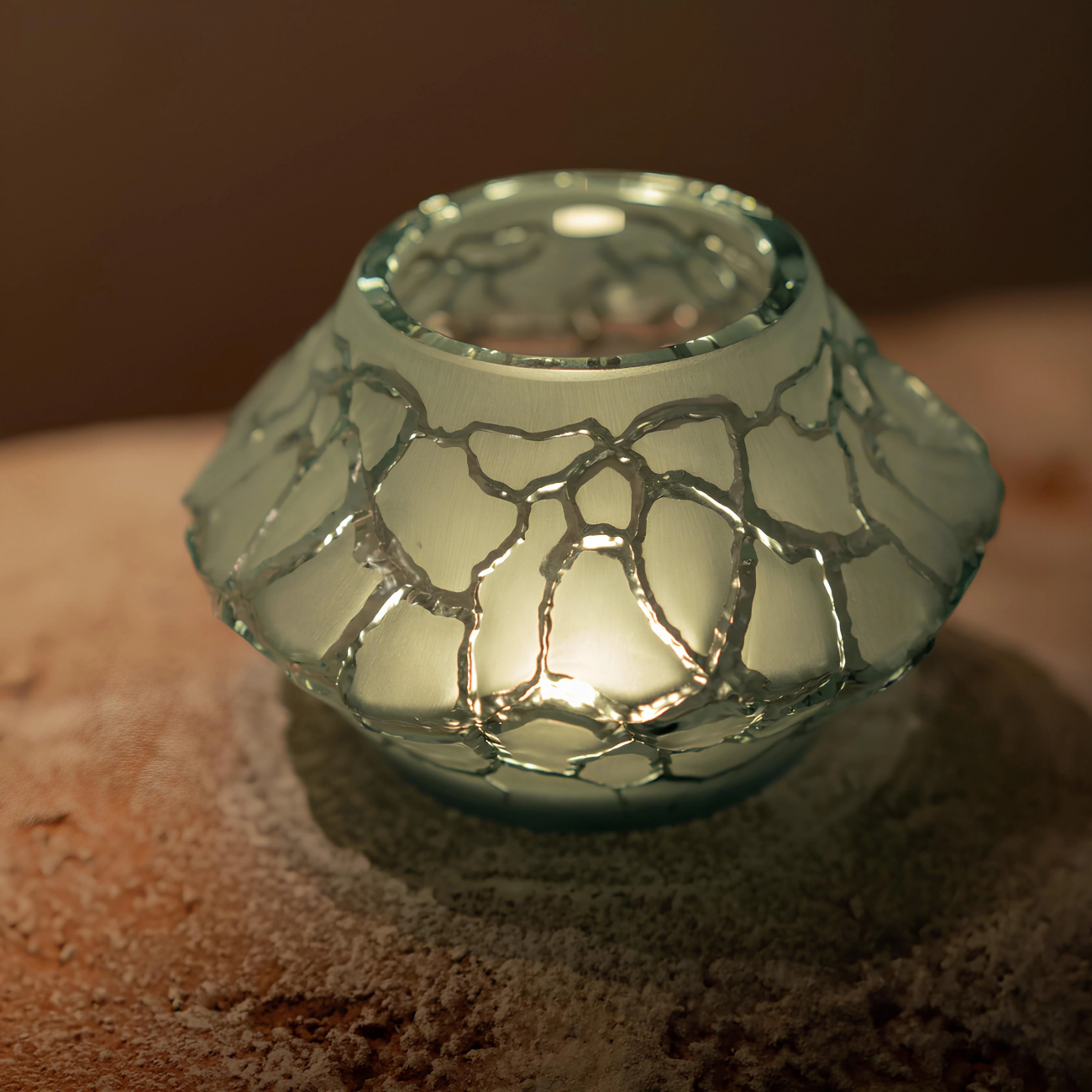 Ваза Caldera 10.3 см бирюзовая, хрусталь – 2