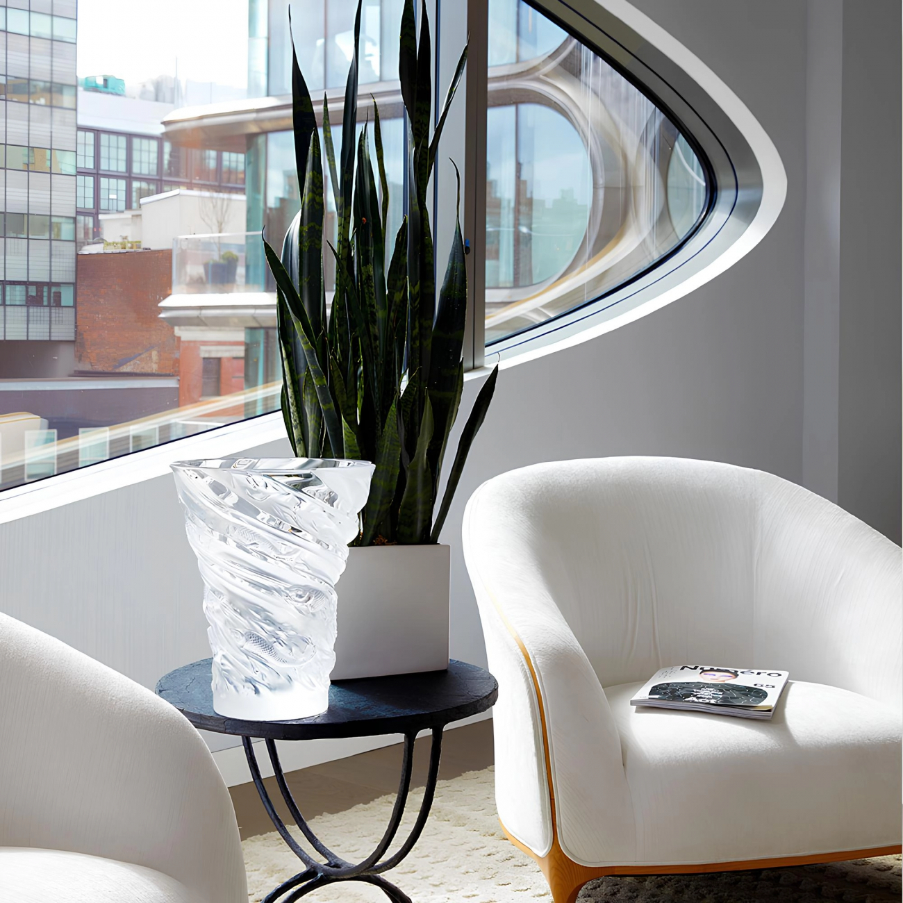 Ваза Carpe 35 см прозрачная, хрусталь – 2