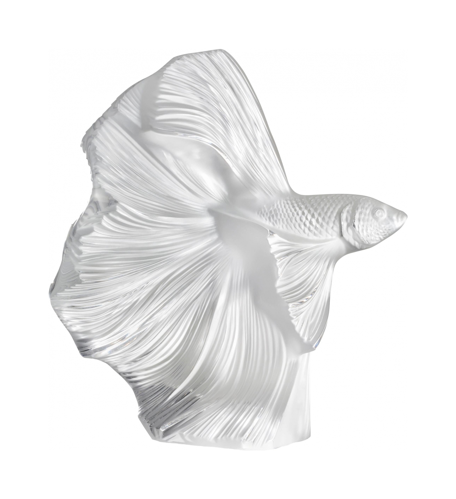 Статуэтка Fighting Fish Бойцовая рыба 26 см прозрачная, хрусталь Lalique 10685200
