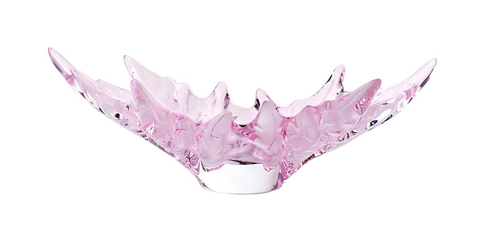 Ваза для фруктов Champs‑Elysées MS розовая, хрусталь