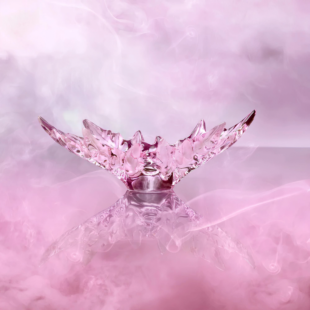 Ваза для фруктов Champs‑Elysées MS розовая, хрусталь – 2