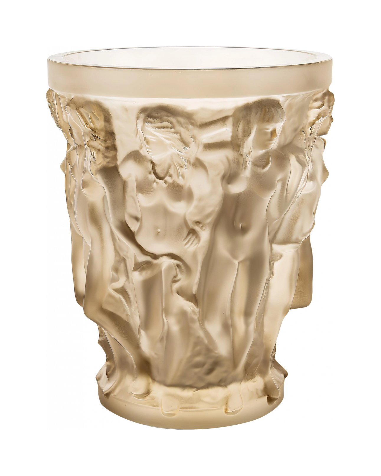 Ваза Sirenes 24 см золотистая, хрусталь Lalique 88091104