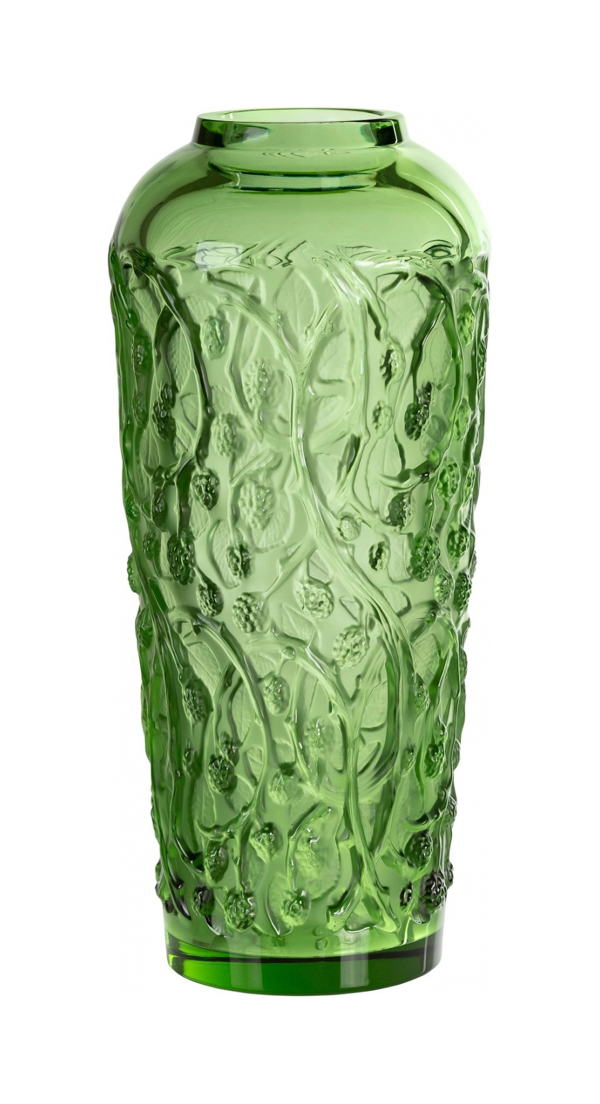 Ваза Mures 49 см зелёный, хрусталь