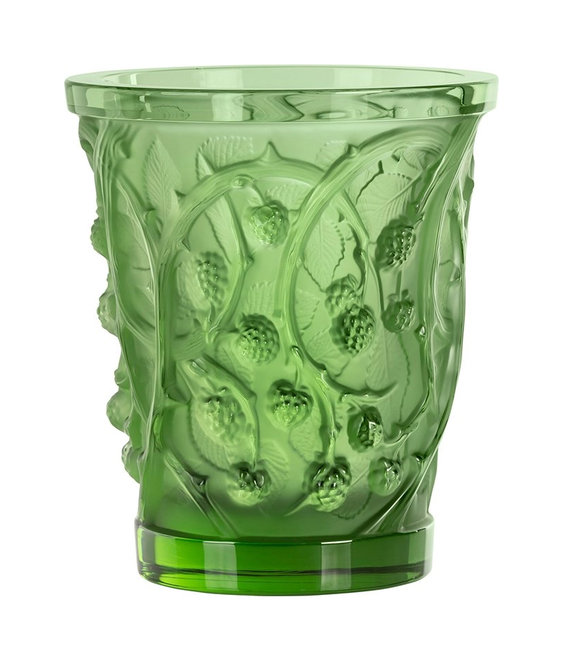 Ваза Mures 25 см зеленая, хрусталь