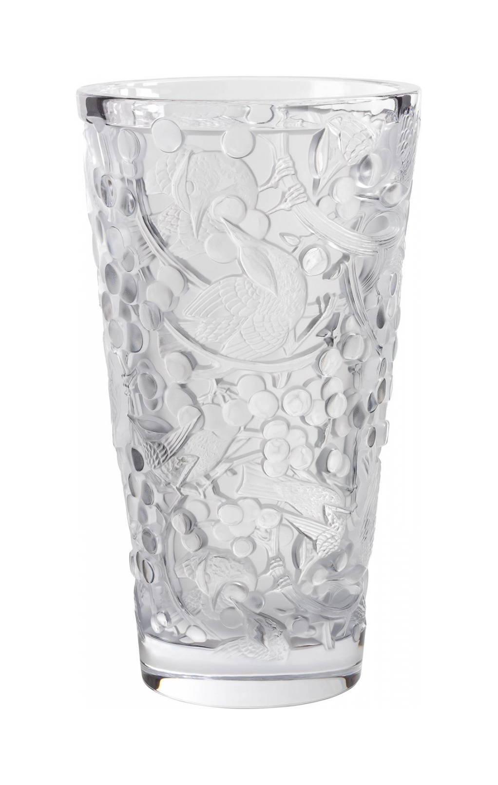 Ваза Merles et Raisins 38 см прозрачная, хрусталь