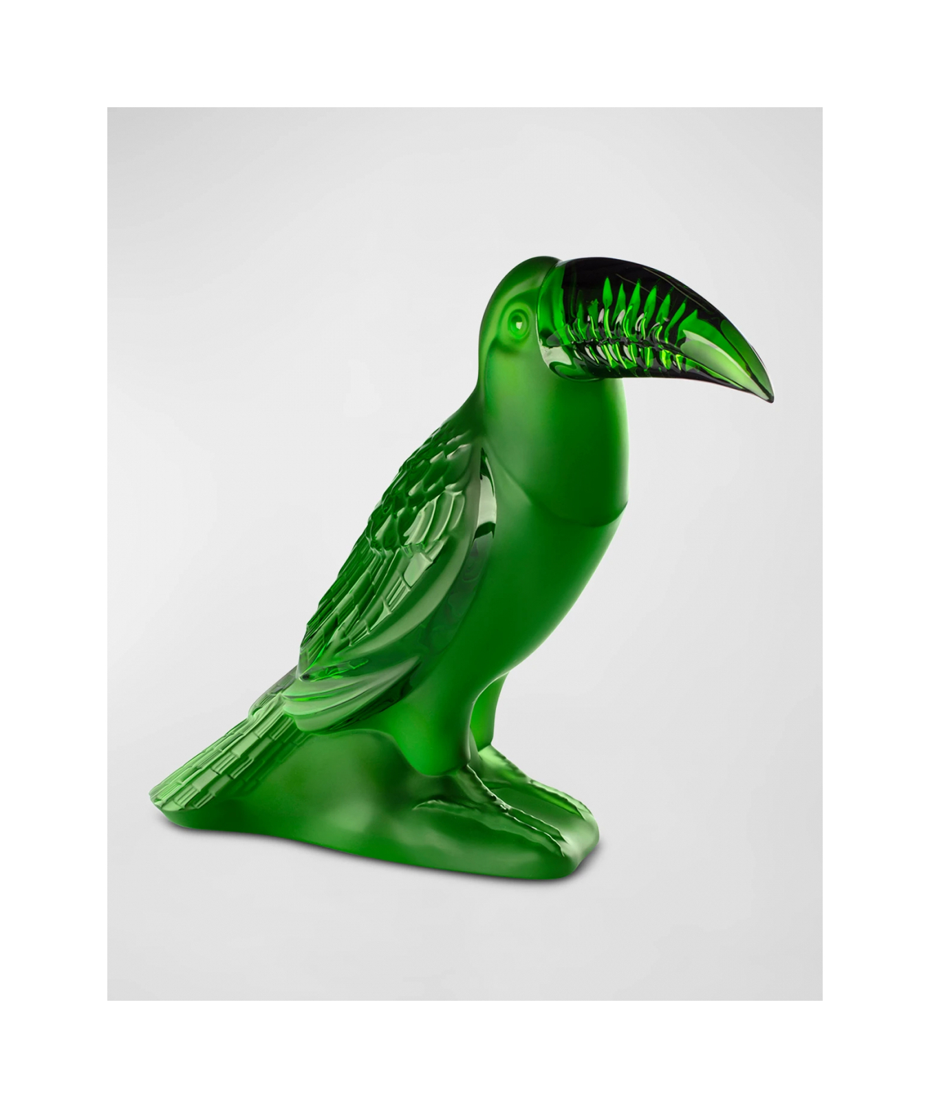 Скульптура Toucan Тукан 26 см зелёная, хрусталь