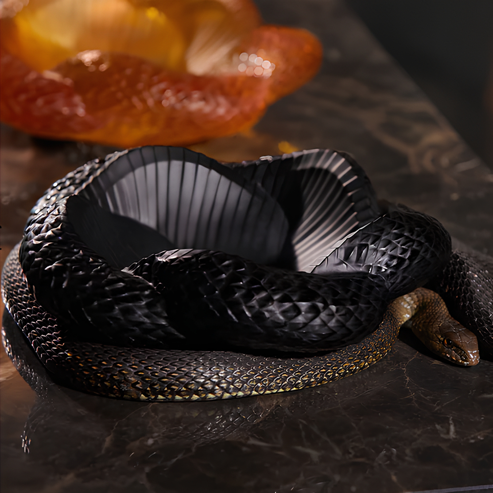 Чаша Serpent Змея 21.5 см чёрная, хрусталь – 2