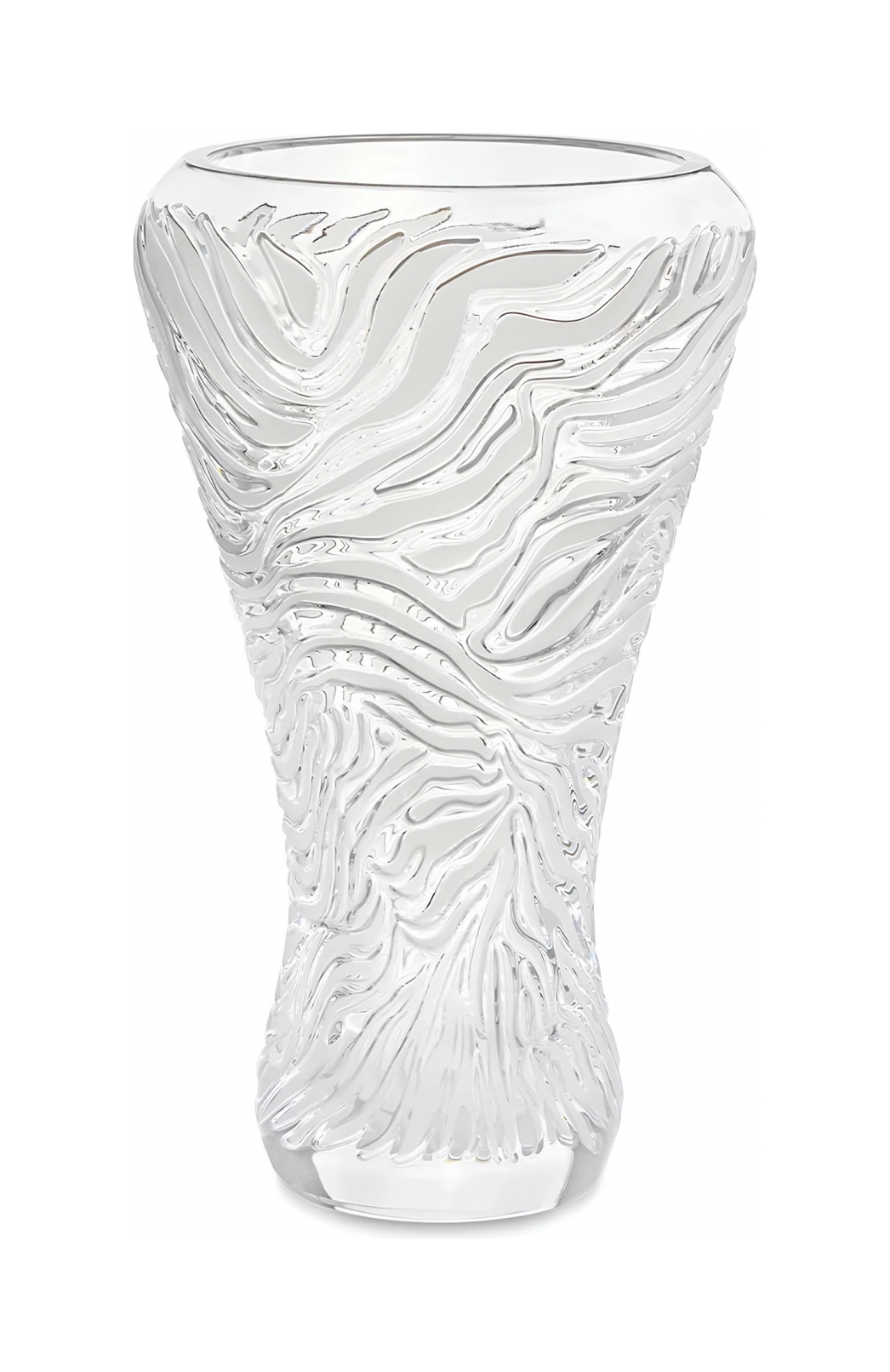 Ваза Zebre 45 см прозрачная, хрусталь