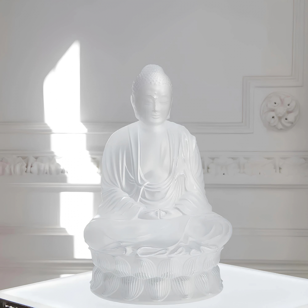 Статуэтка Buddha Будда 18 см прозрачная, хрусталь Lalique 10140200