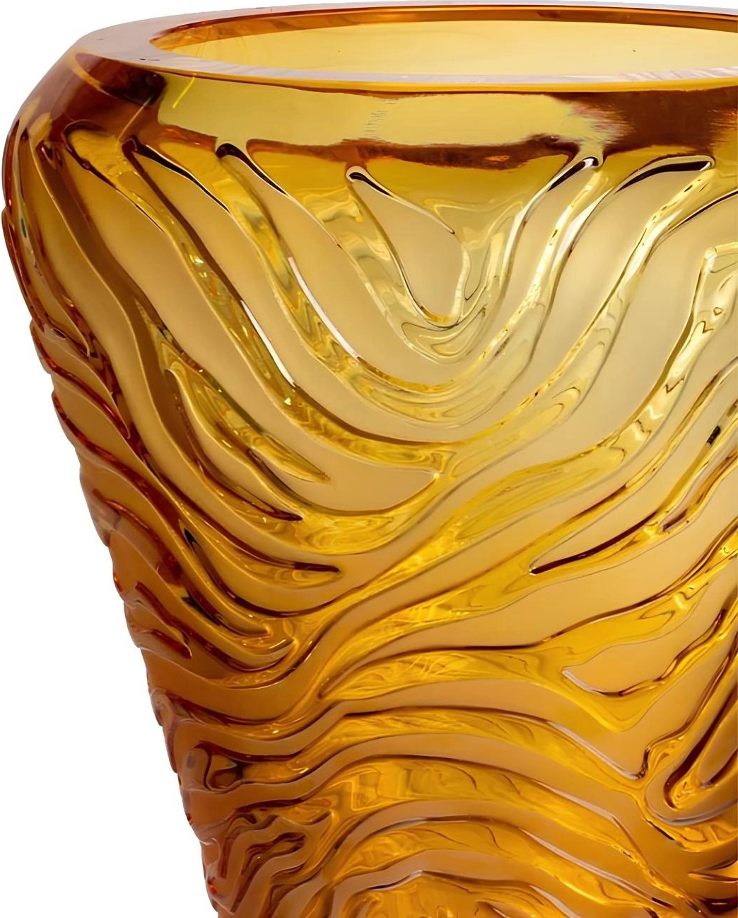 Ваза Tigre 45 см янтарная, хрусталь – 2