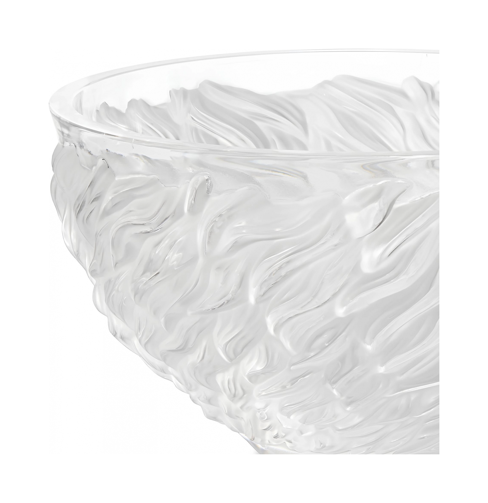 Ваза для фруктов Fourrure 29.7 см прозрачная, хрусталь Lalique 10758900