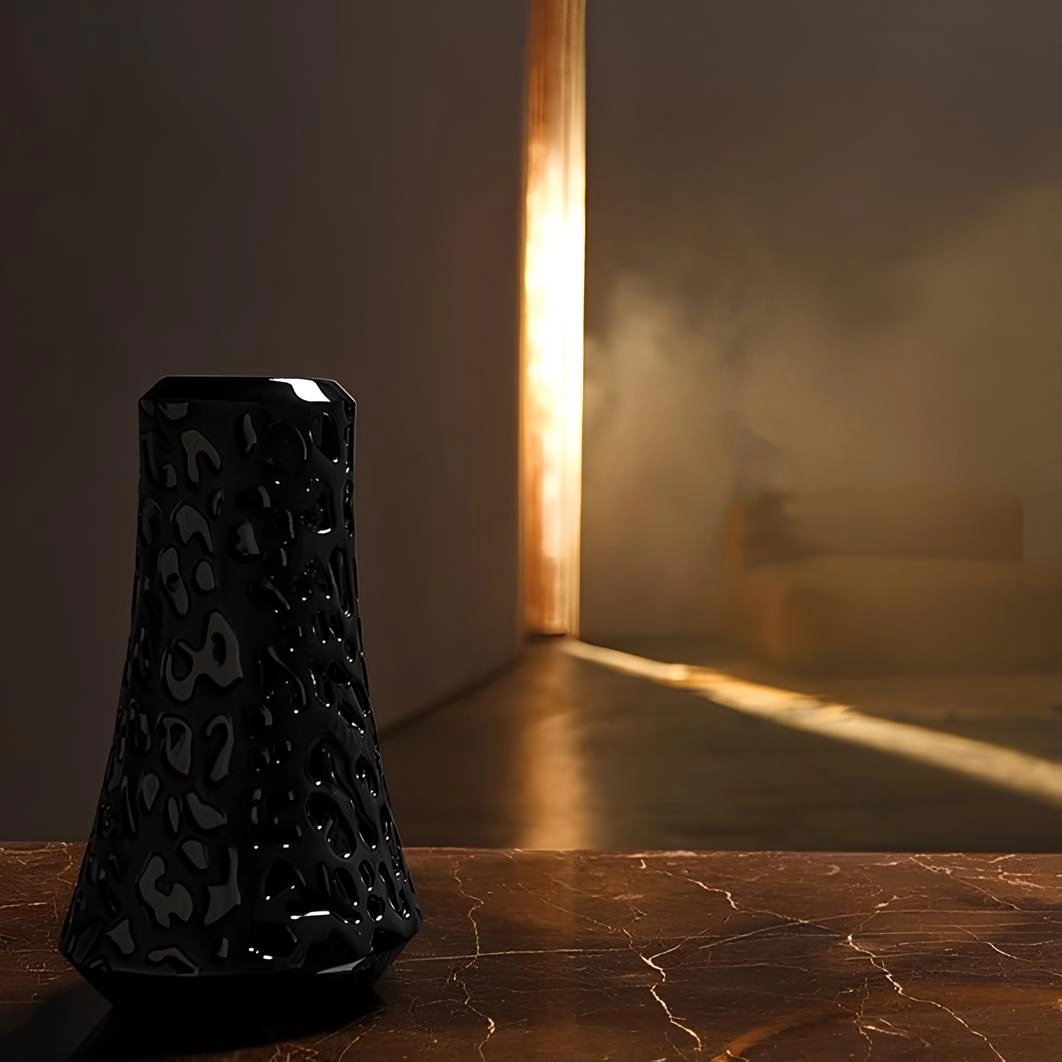 Ваза для цветов Panthers 20 см чёрная, хрусталь – 2
