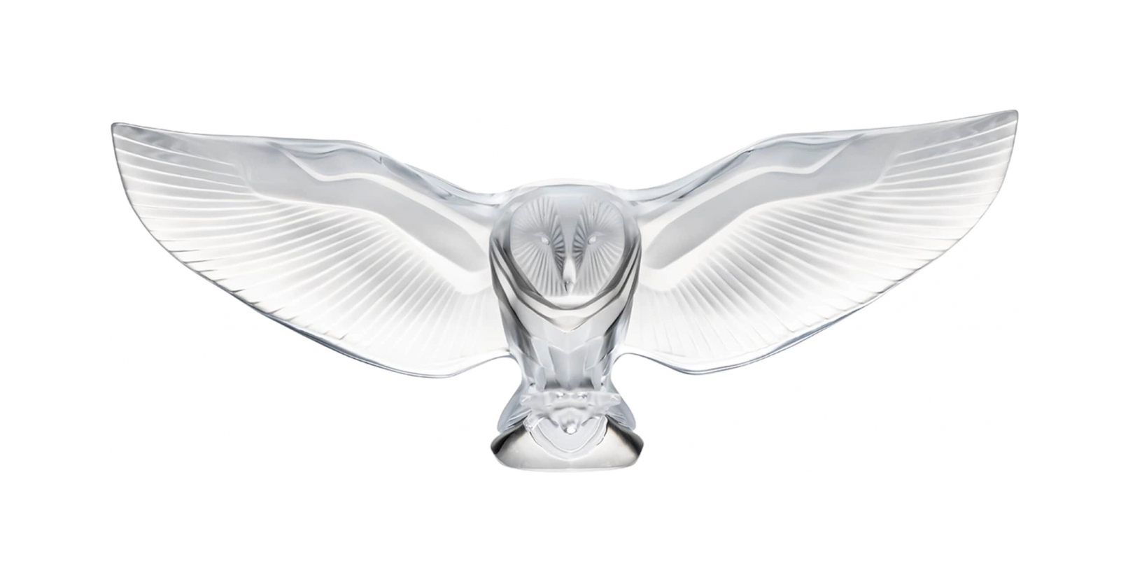 Статуэтка Barn Owl Сова 42 см прозрачная, хрусталь