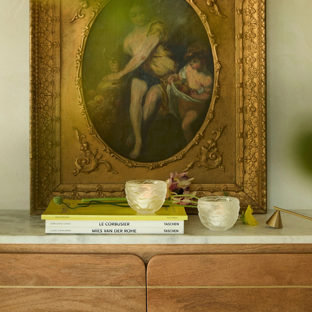 Подсвечник Pivoines 8.5 см прозрачный, хрусталь Lalique 10722800