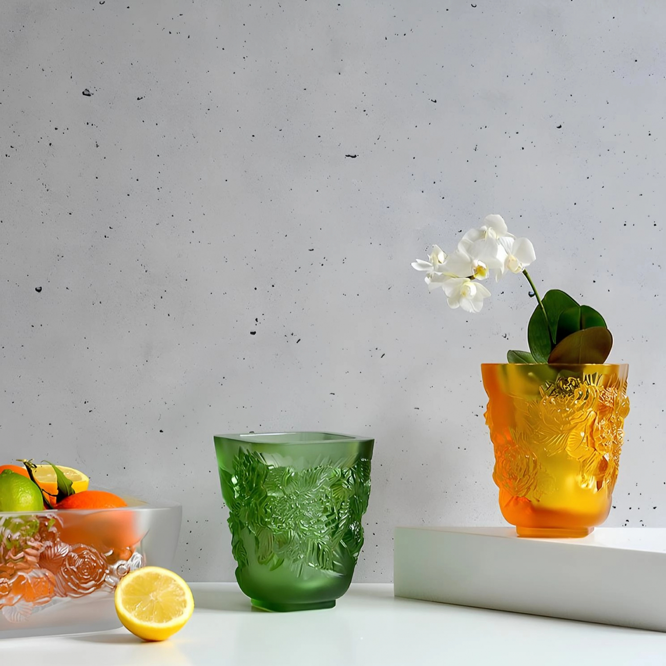 Ваза Pivoines 14 см янтарная, хрусталь – 2