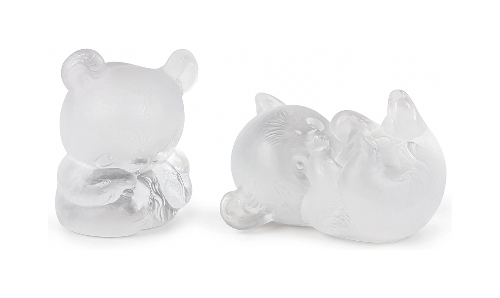 Статуэтка Yang-Yang Панда сидящая большая 24 см прозрачная, хрусталь Lalique 89010103