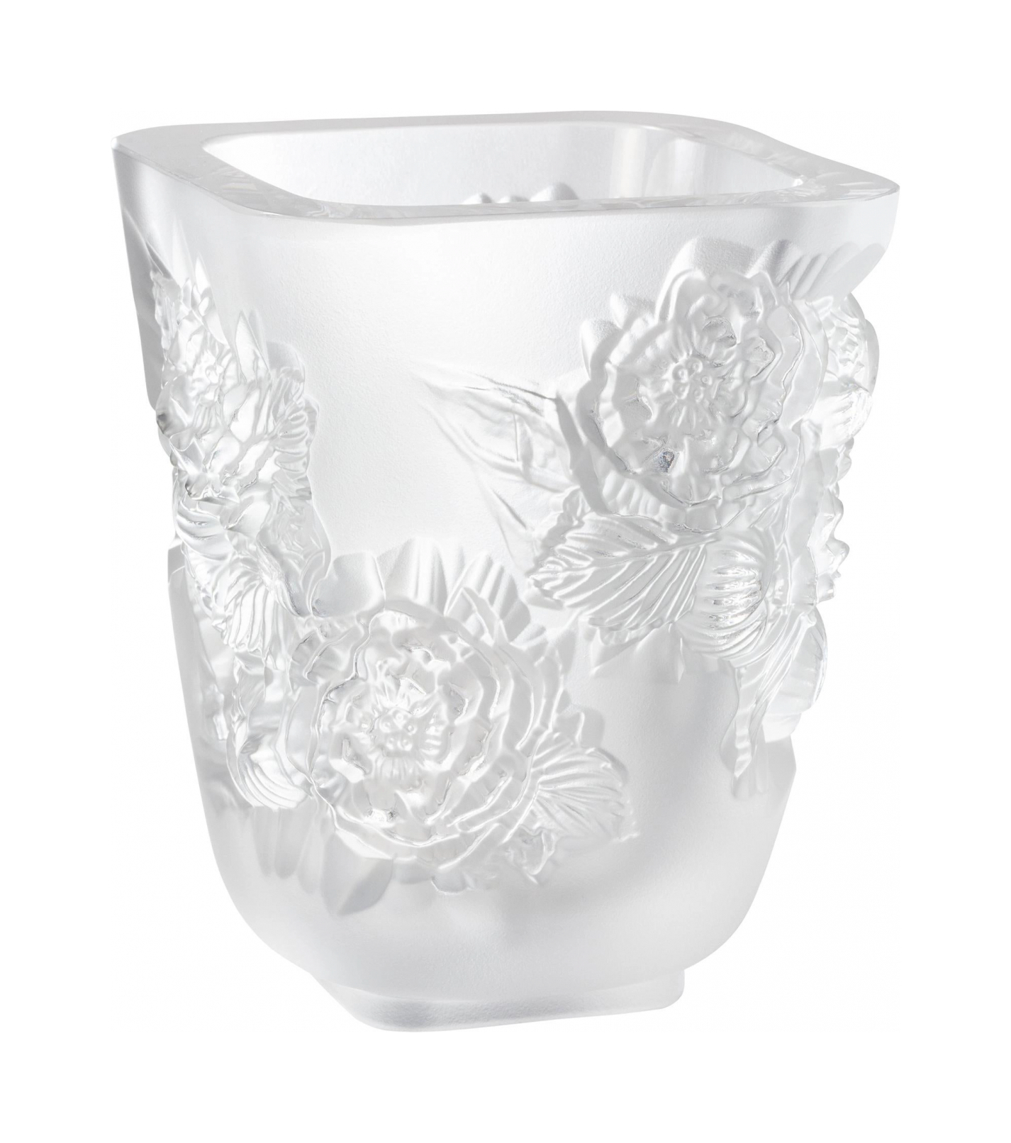 Ваза Pivoines 14 см прозрачная, хрусталь