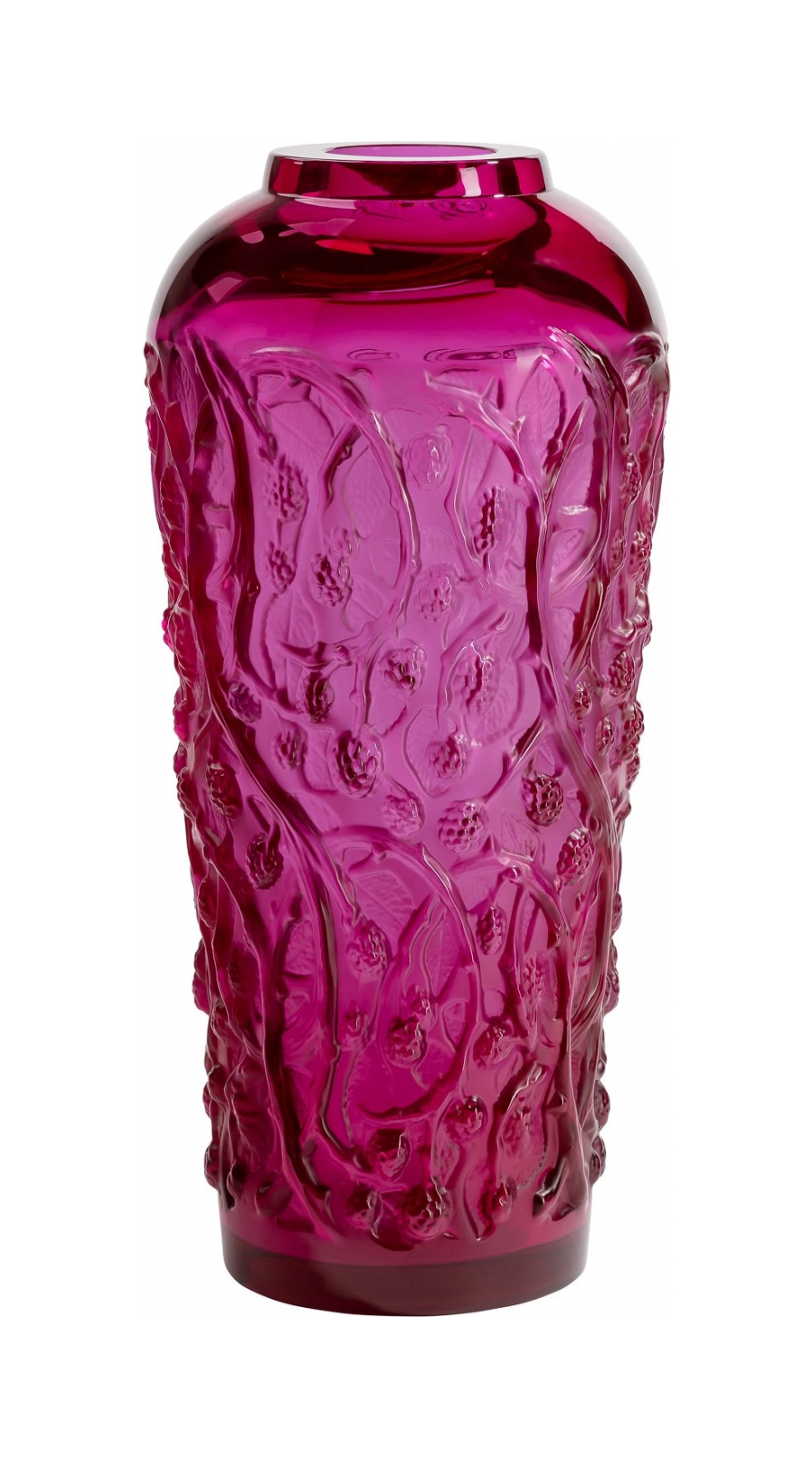 Ваза Mures 49 см фуксия, хрусталь