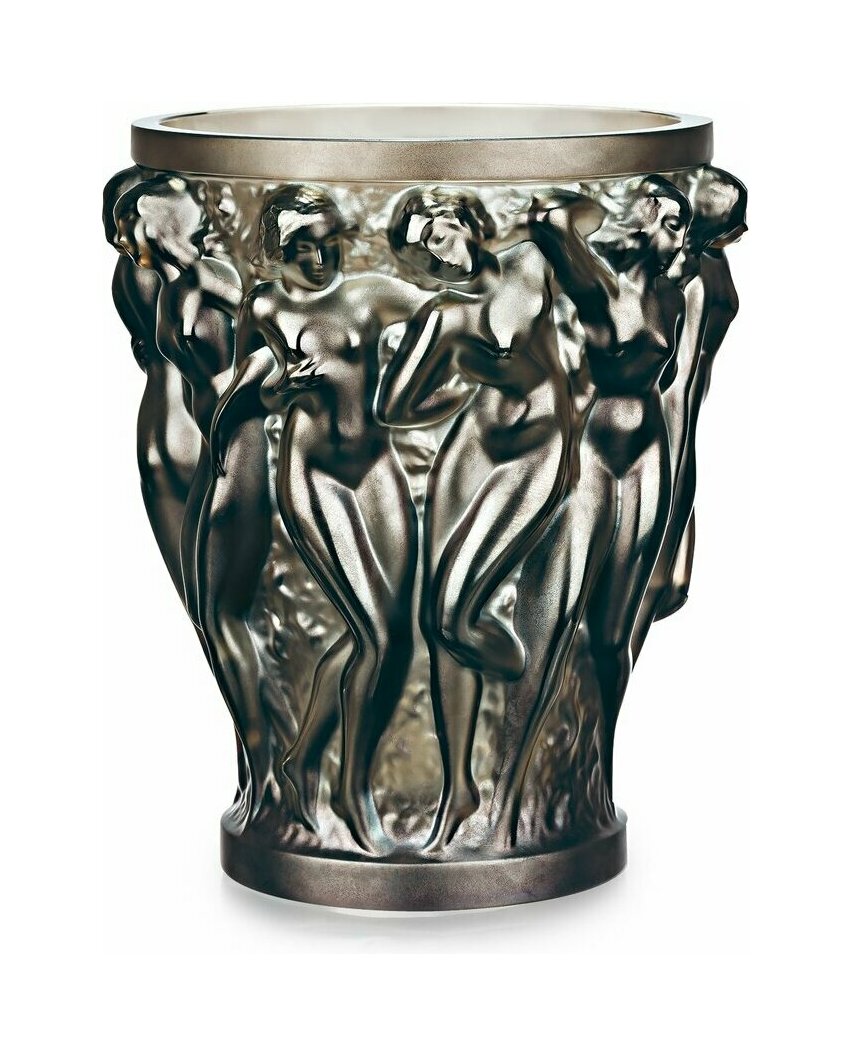 Ваза для цветов 14.6 см бронзовая, хрусталь