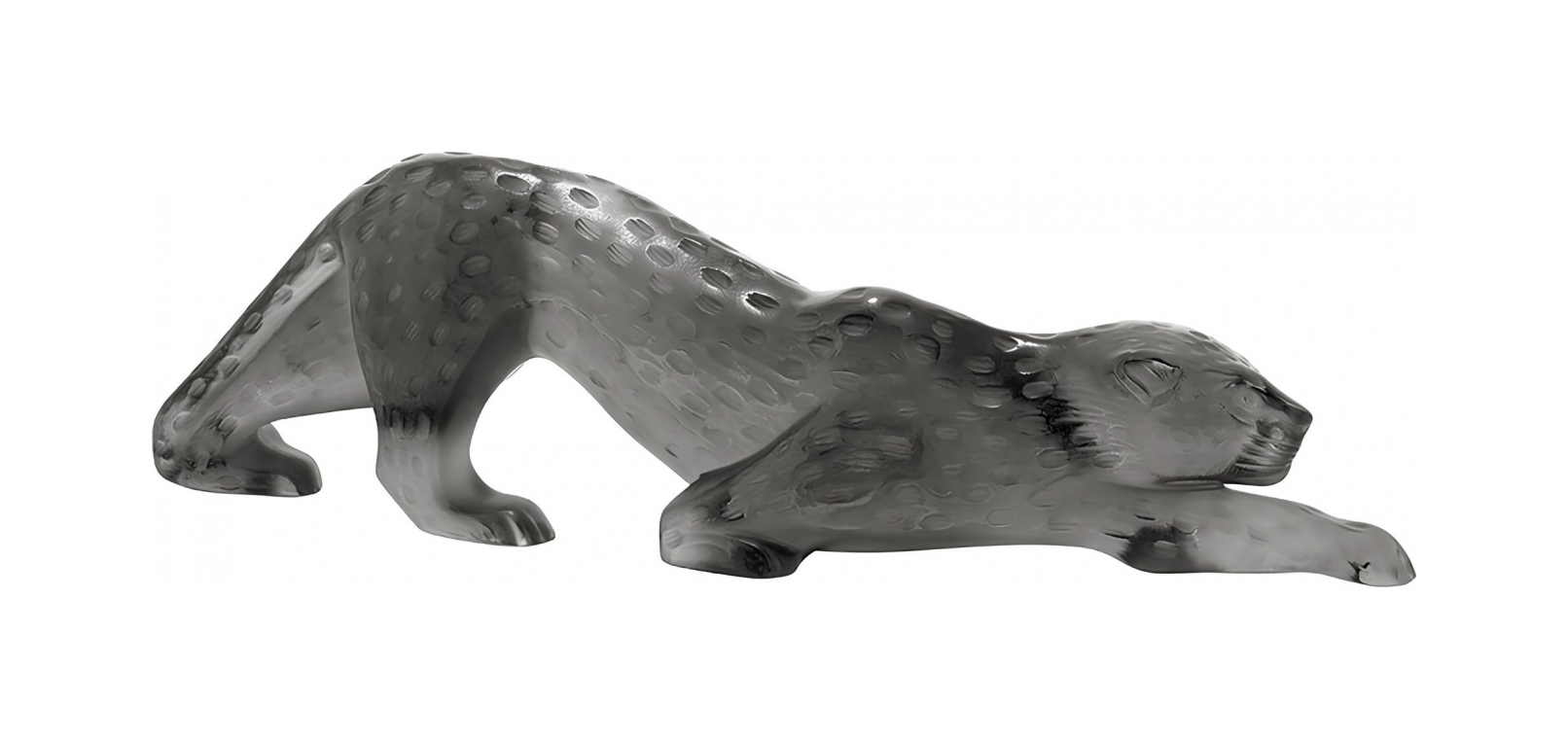 Статуэтка Zeila Пантера 36.5х7.5 см серая, хрусталь