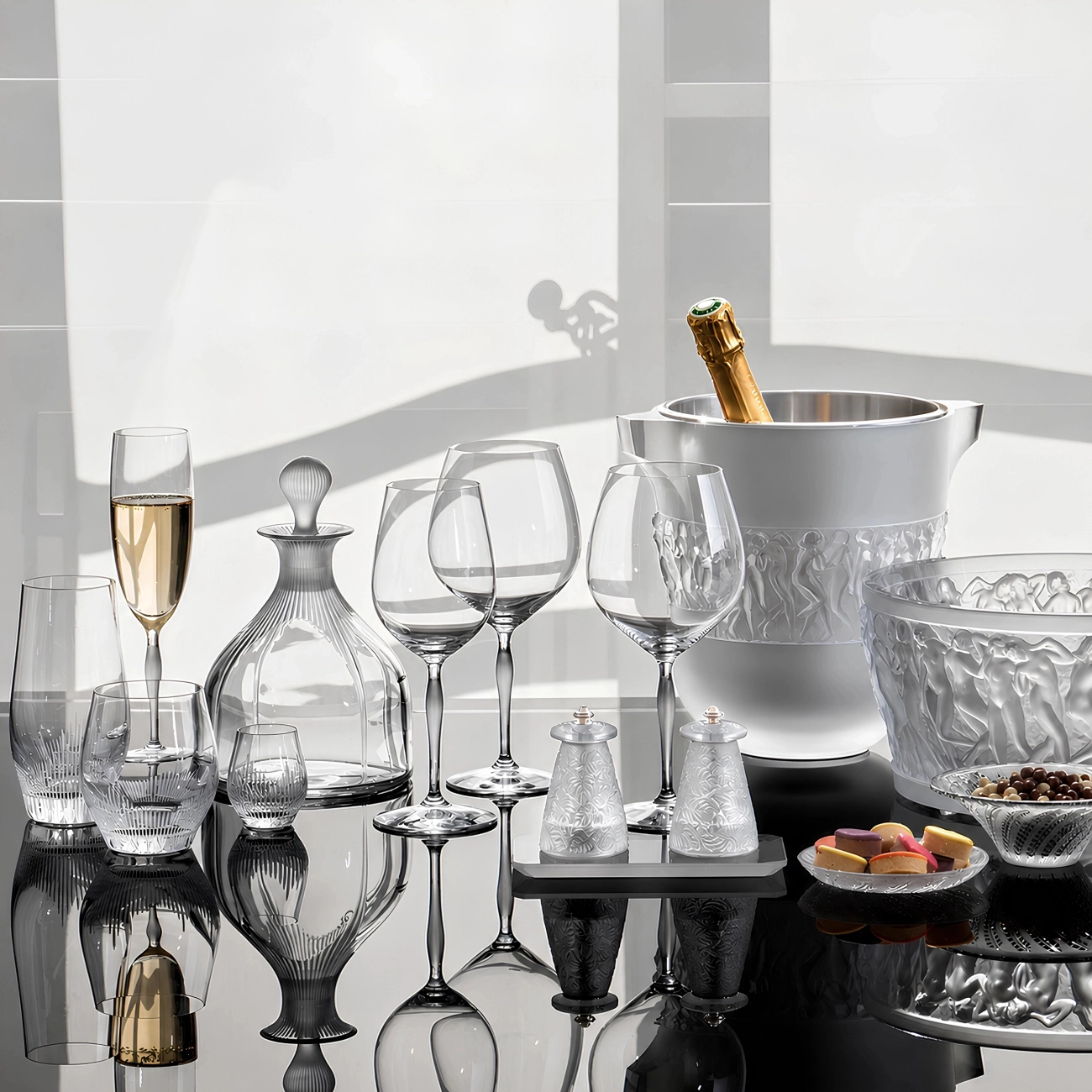 Набор из 6-ти стаканов 100 Points 480 мл прозрачные, хрусталь Lalique 10332600